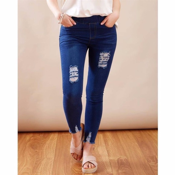 Blue Jean Jeggings - Picture 2 of 3